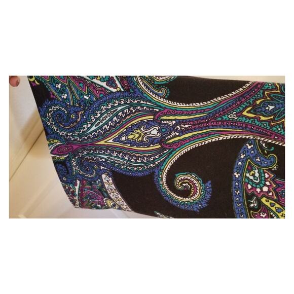 Almost Famous Casual Career Multicolor Paisley Print 3/4 Kimono Sleeve Size XL - Picture 5 of 8